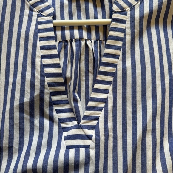 Pomander Place Blue and White Kenzo Dress Size Medium - Picture 8 of 10